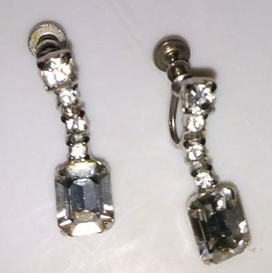 antique crystal earrings